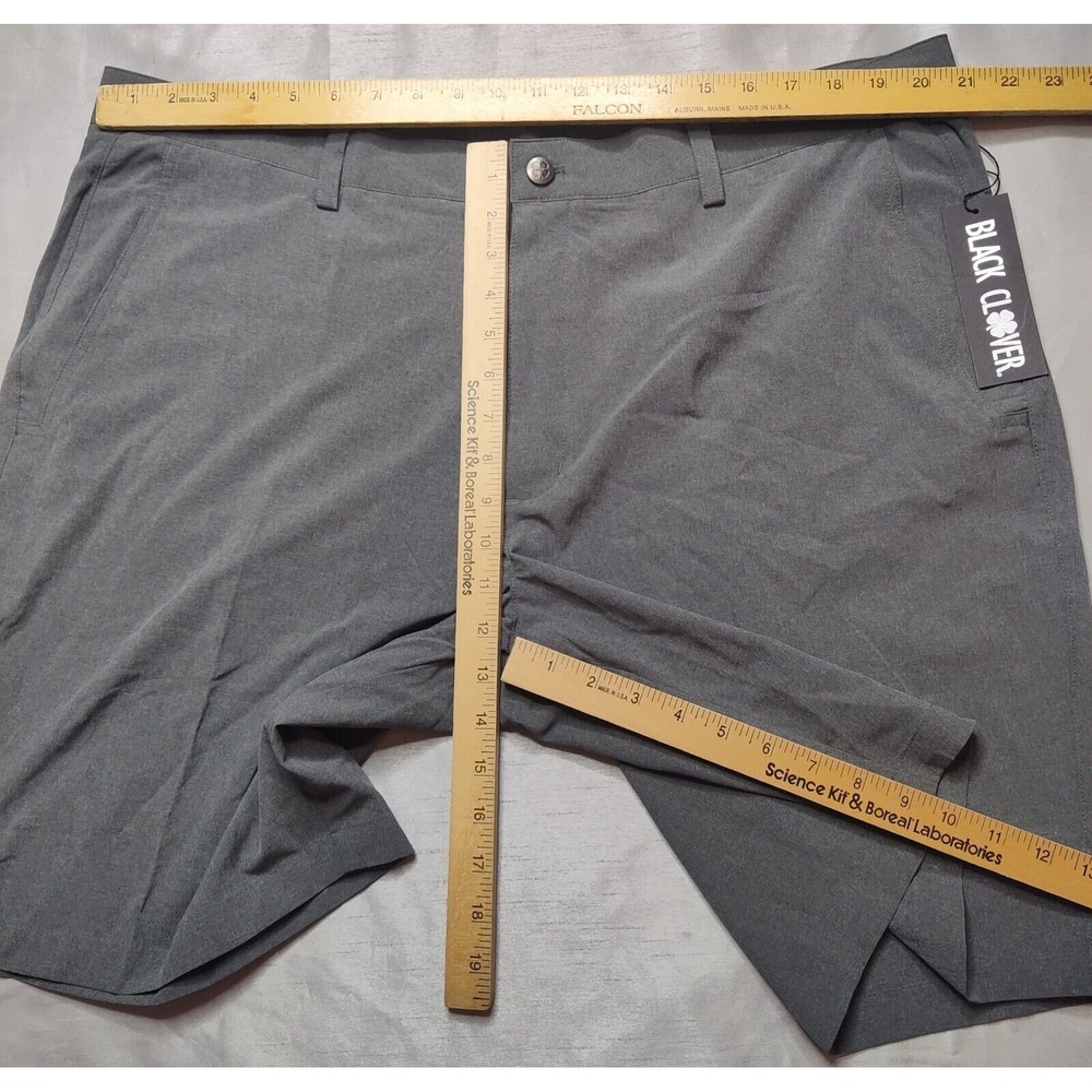 BLACK CLOVER RODGERS Men Size 40 Black‎ 9.5" Inseam Golf Shorts NEW - Picture 3 of 10